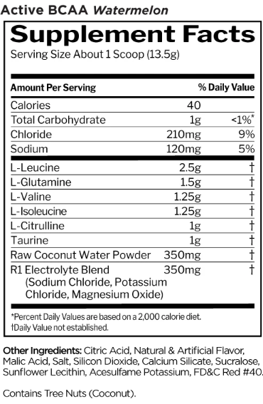 Rule One Active BCAAs Watermelon