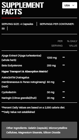 5% Turkesterone 1200